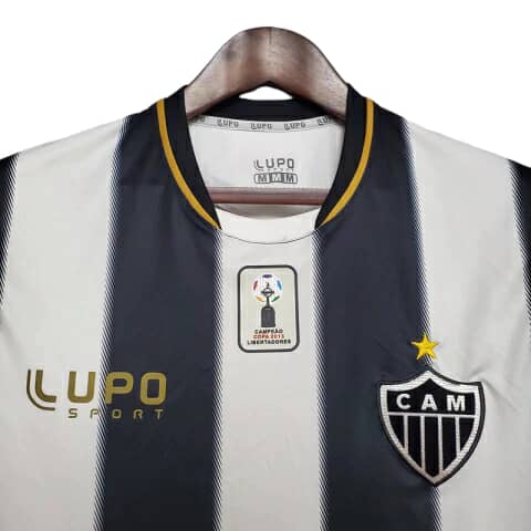 amisa Retrô Atlético Mineiro 2013 - Masculina Lupo - Preta e branca